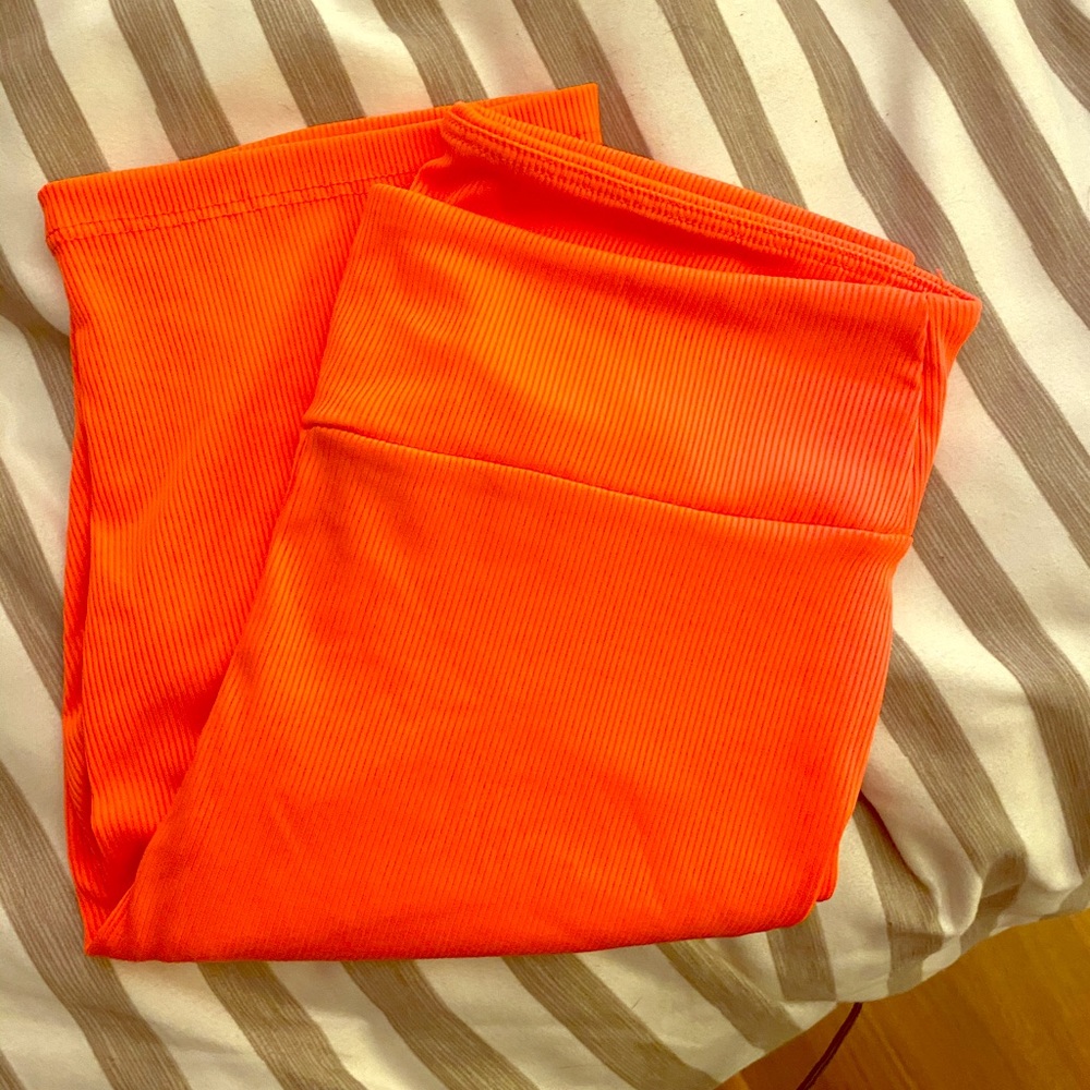 Neon orange Biker shorts